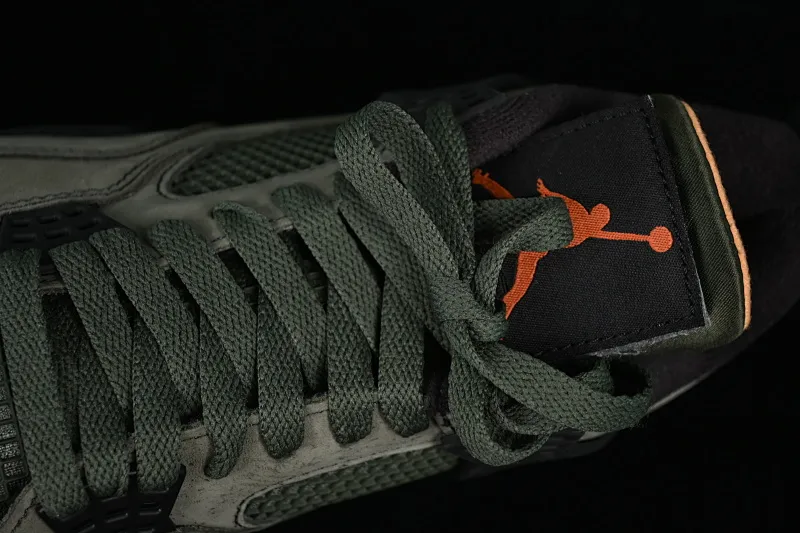 All categories Air Jordan Jordan series basketball shoes Air Jordan 4 GX foreign trade version Air Jordan 4 Retro "Undftd" AJ4 Joe 4 suede military green